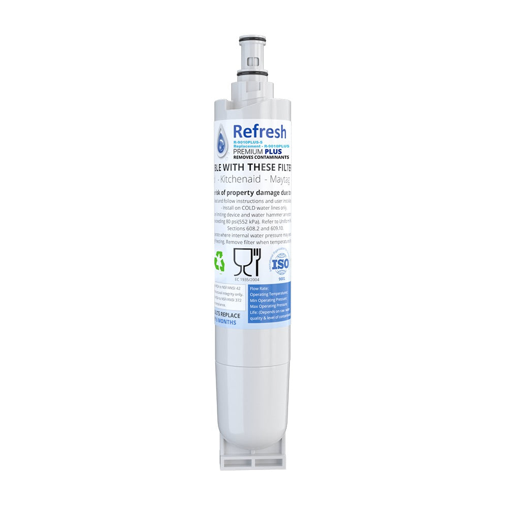 Refresh R-9010(b) Replacement Water Filter - Fits Whirlpool 4396508, 4396510, EDR5RXD1, NLC240V, Kenmore 9085, Kitchenaid, Maytag, Whirlpool Side By Side and more!