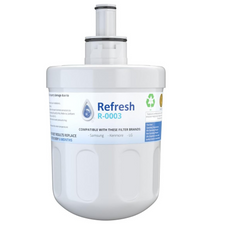 Refresh R-0003 Replacement Water Filter - Fits Samsung Aqua-Pure Plus DA29-00003G, RF263AEBP, RS22HDHPNSR
